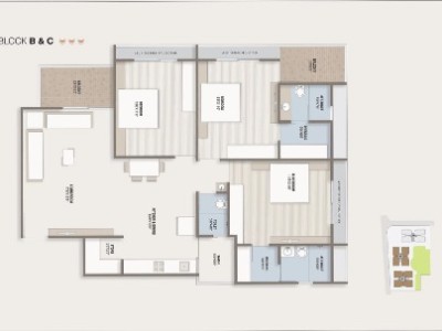 3 BHK Flat photo 2